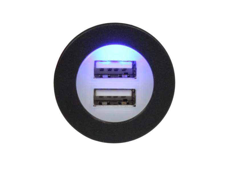Thlevel Dual USB Car Charger Socket Panel mit 12V